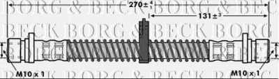 BORG & BECK bbh7074 -  Тормозной шланг